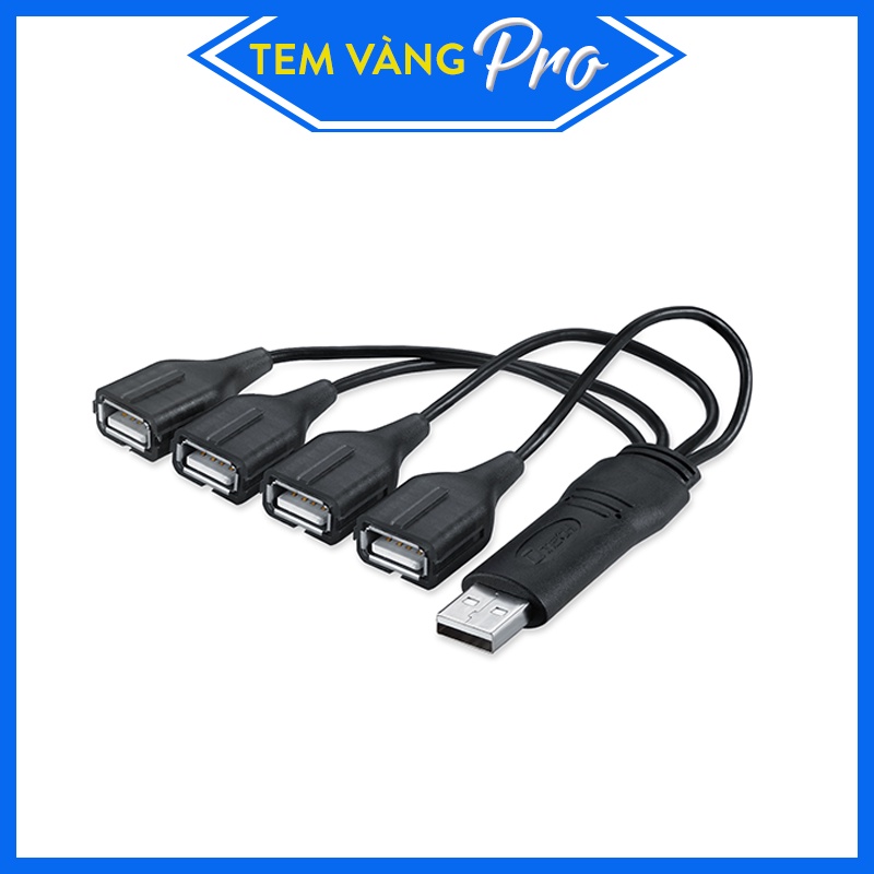 Bộ chia 4 cổng USB 2.0 DTECH DT-3020 Chính hãng