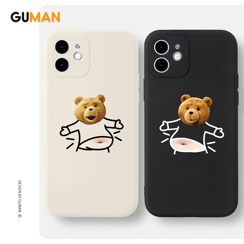 Ốp lưng GUMAN chống sốc cặp đôi dễ thương đẹp cho iPhone 14 13 12 11 Pro Max SE 2020 X XR XS ip 8 7 6 6S Plus kute 8W1054