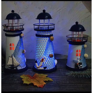 Đèn led trang trí để bàn mô hình ngọn hải đăng