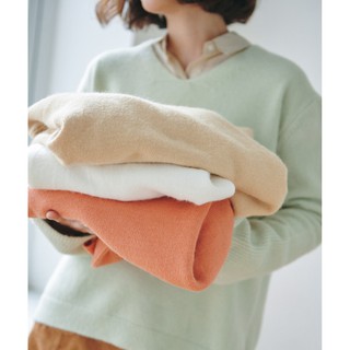 BLEUBIRD Áo len cổ V MACARON SWEATER