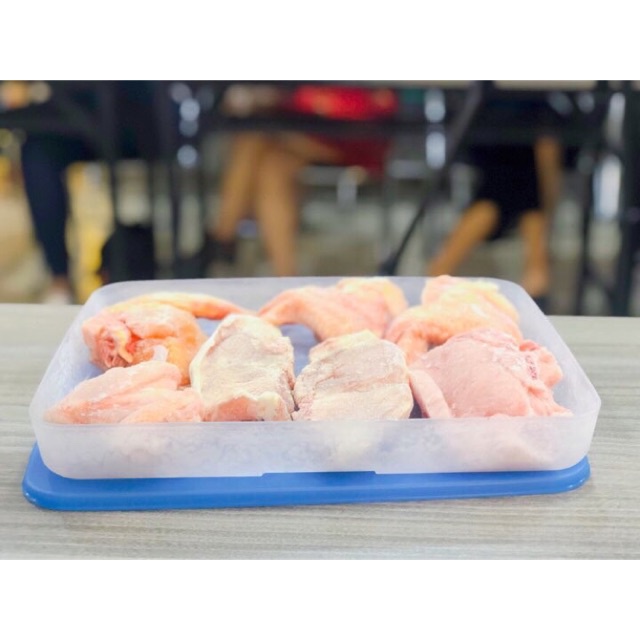 Hộp trữ đông dẹp, thấp Freezermate 1.2L Tupperware chính hãng, bảo quản thực phẩm ngăn đông
