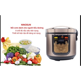 Nồi cơm điện tách đường Ninosun giảm nguy cơ tiểu đường