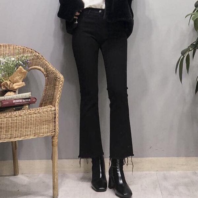 Quần Jean Ống Loe 9 tấc Xuất xịn Chuẩn Form | BigBuy360 - bigbuy360.vn