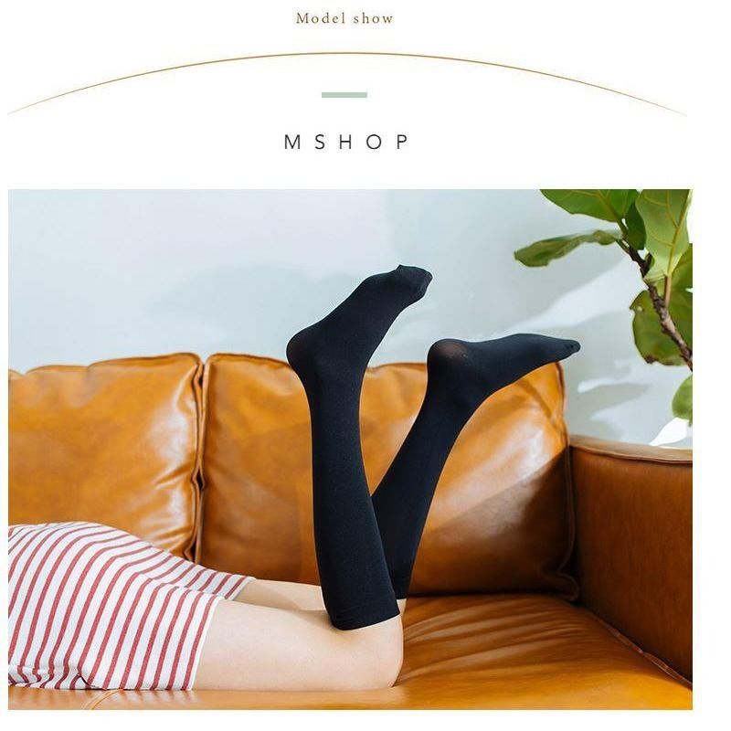 Womens Thin Summer Nylon Knee Socks White Stockings Girls korean japanese kawaii lolita Socks Thigh High Knee Socks long socks