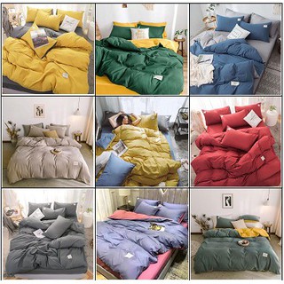 Trọn Bộ Chăn Ga Gối Cotton Nhập Khẩu Hàn Quốc( nhắn tin chọn mẫu)