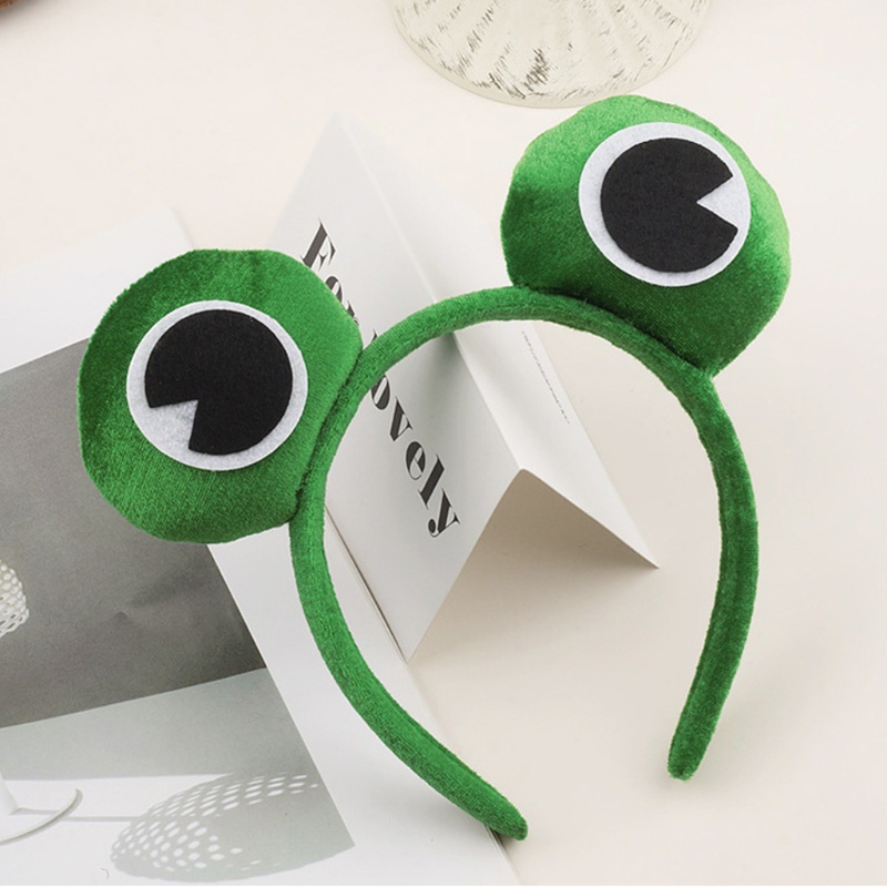 Băng Đô Cài Tóc Hình Mắt Ếch 3D Nhồi Bông Dễ Thương Vui Nhộn Cho Nữ