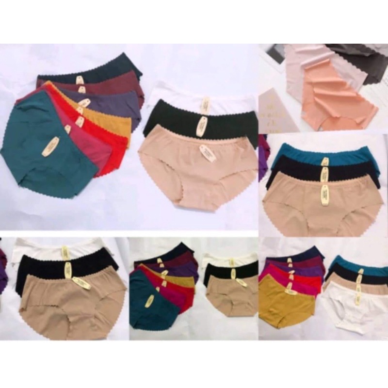 set 10 Cái quần lót nữ đúc su viền sóng chất đẹp