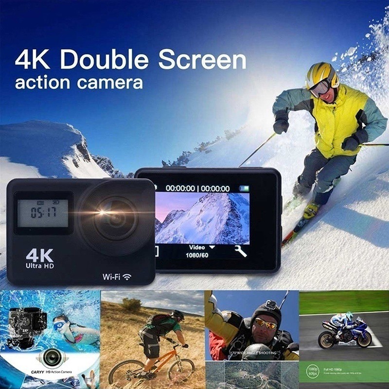 Camera hành trình dv wifi màn hình kép 4k 1080p hd 2'' chất lượng cao