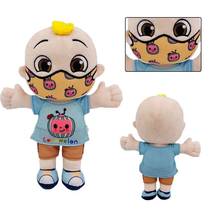 Ready Stock【Singing JJ】Cocomelon JJ Plushie Toy Baby Stuffed Doll Bedtime with 7English Songs Soft Plush Toy for Babies Kids Gifts Baby Educational Toys