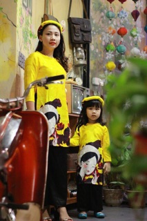 Sét áo dài cô tấm mẹ bé