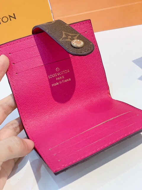 Ví cài thẻ fullbox cam