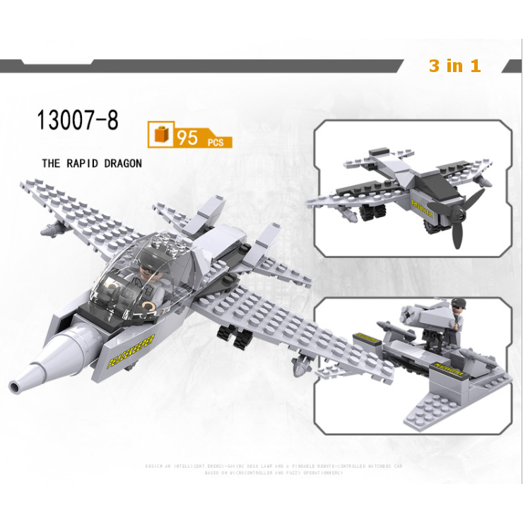 [Giá hủy diệt] Bộ xếp hình Cogo 13007 Chiến Đấu dành cho bé 6+