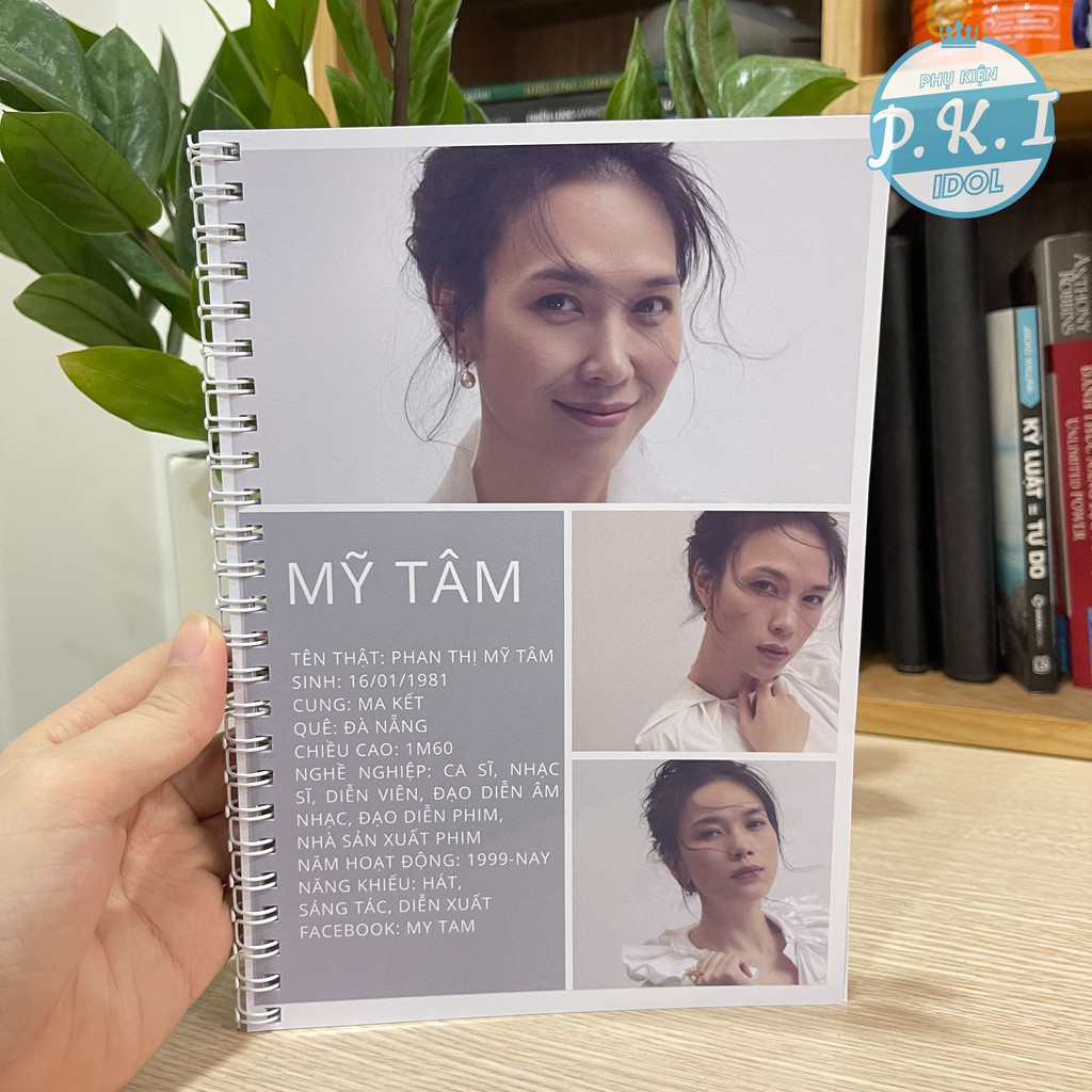 Bộ Photobook Album ảnh Về Họa Mi Tóc Nâu Mỹ Tâm 2021 - QUÀ TẶNG V-POP