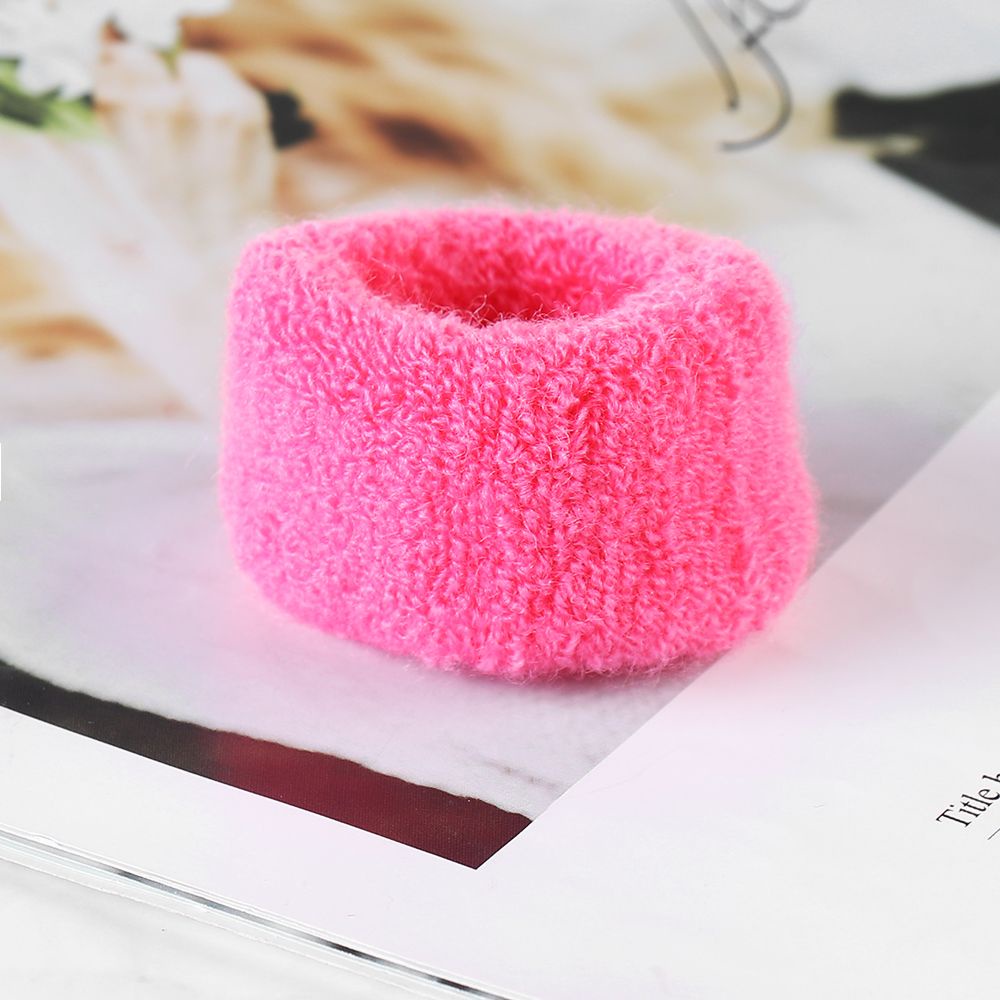 Dây buộc tóc cao su mềm bản rộng co giãn màu kẹo thời trang cho nữ