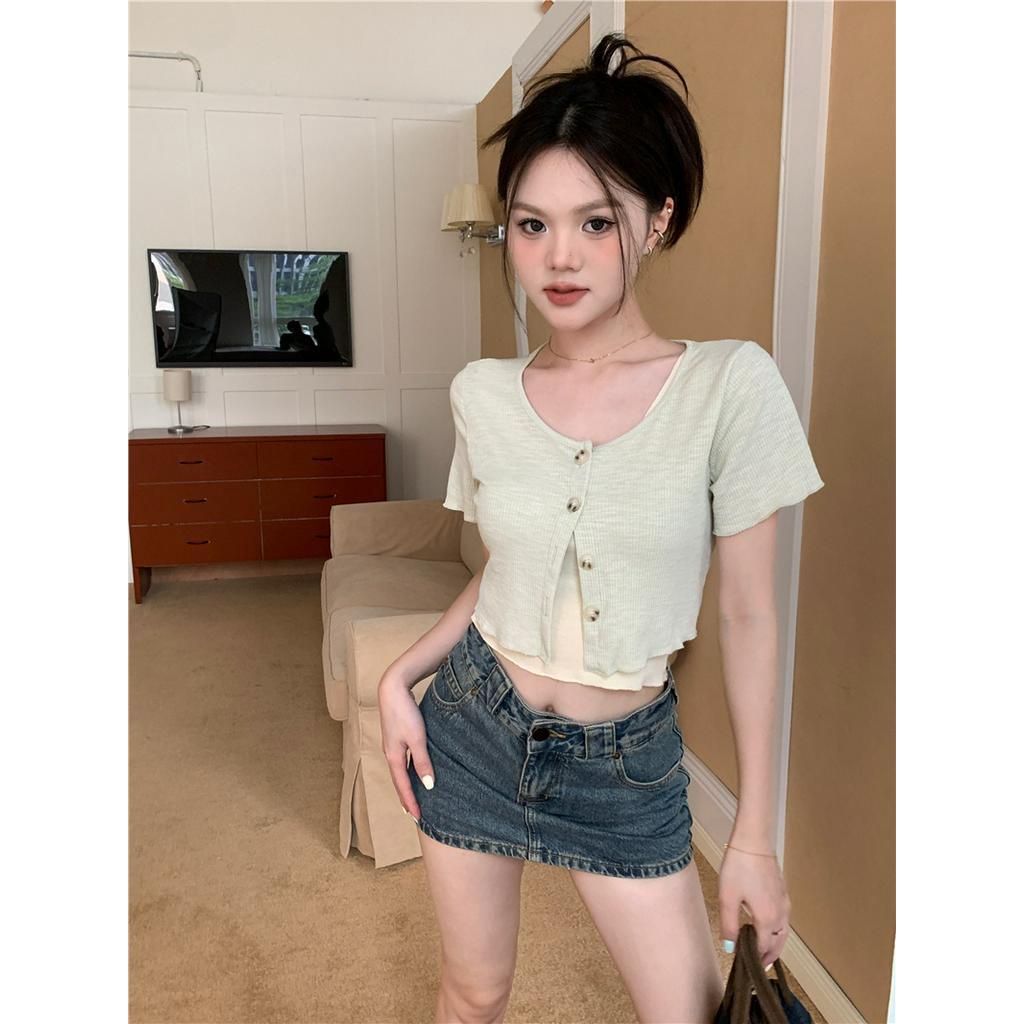 Áo Hai Dây Nhiều Lớp Phong Cách Thời Trang Mới Mùa Hè 63725