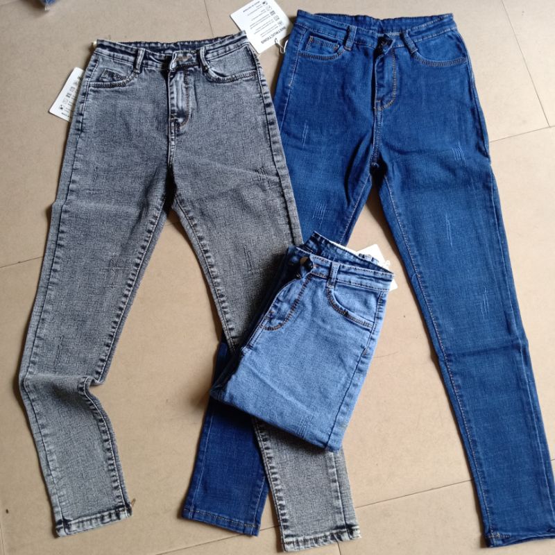 Quần Jeans Dài Nữ Vải Jean Cotton Co Giãn Size Đại