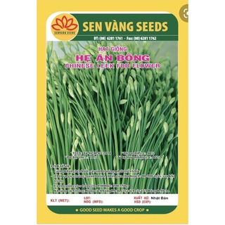 Hạt giống hẹ ăn bông