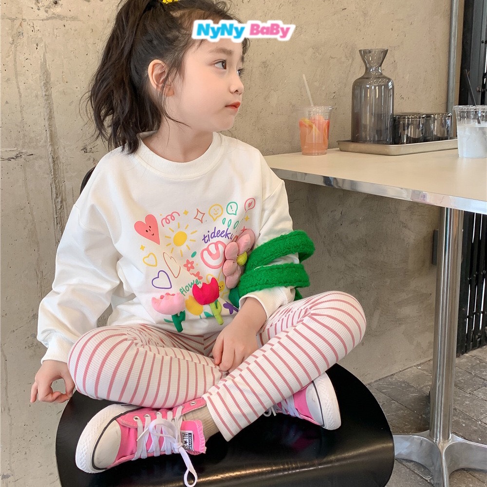 Quần legging cho bé gái Nyny Baby quần thu đông cho bé từ 8 - 24kg