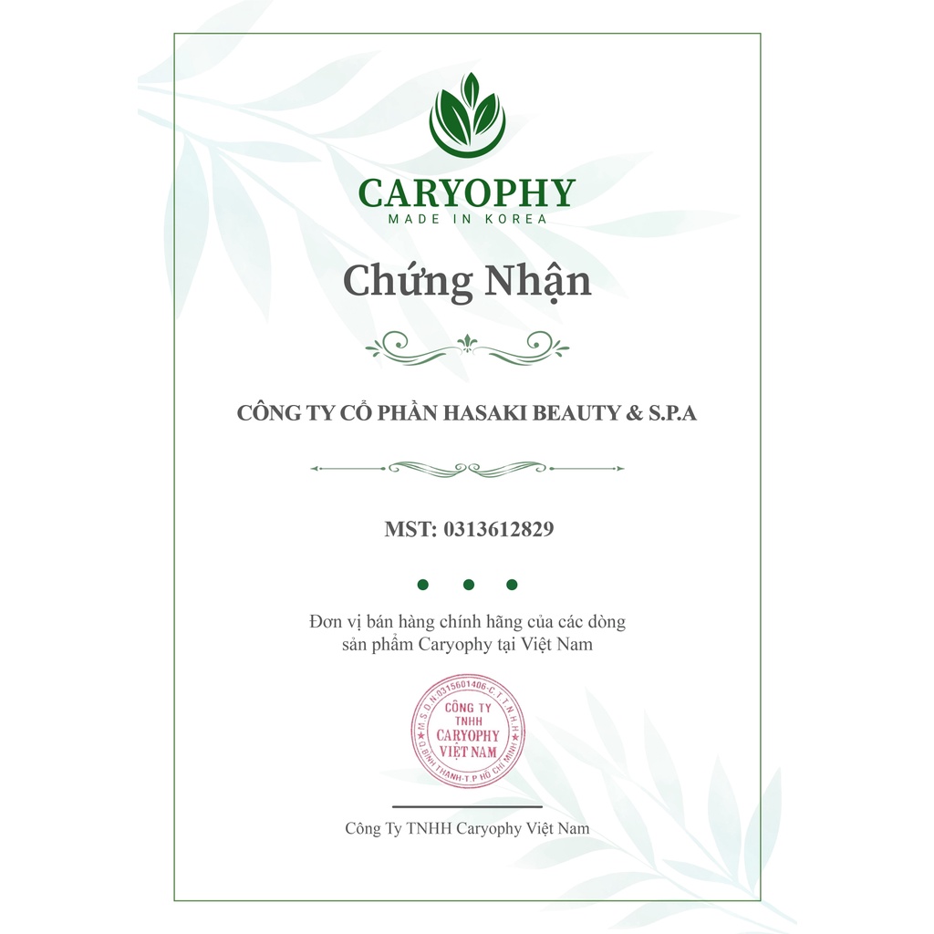 Nước Tẩy Trang Caryophy Cho Da Dầu Mụn, Nhạy Cảm Smart Cleansing Water