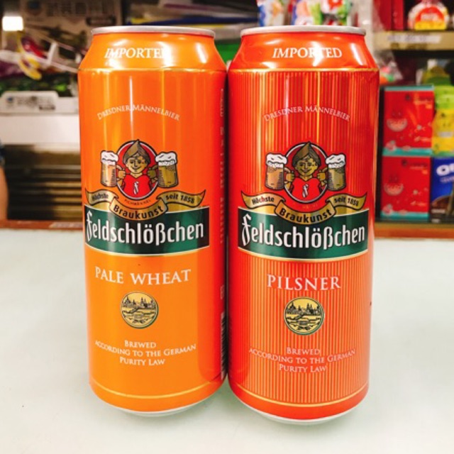 THÙNG 24 LON BIA FELDSCHLOBCHEN PILSNER - PALE WHEAT ĐỨC 500ML, giá chỉ 840,000đ! Mua ngay kẻo hết! | Store.SaleZone.Vn