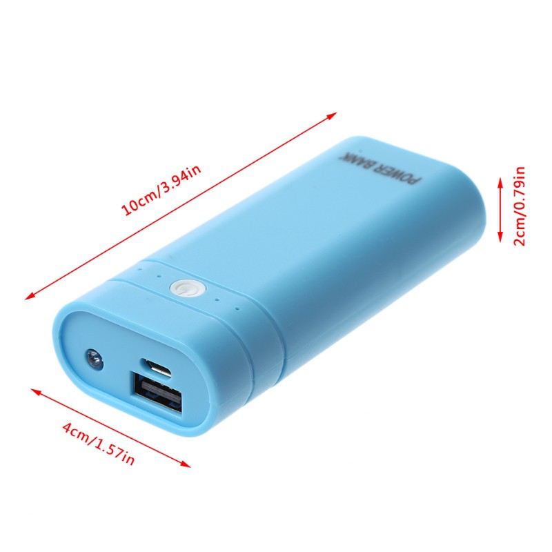 Hộp Sạc Dự Phòng 2 Cổng Usb Mini 18650