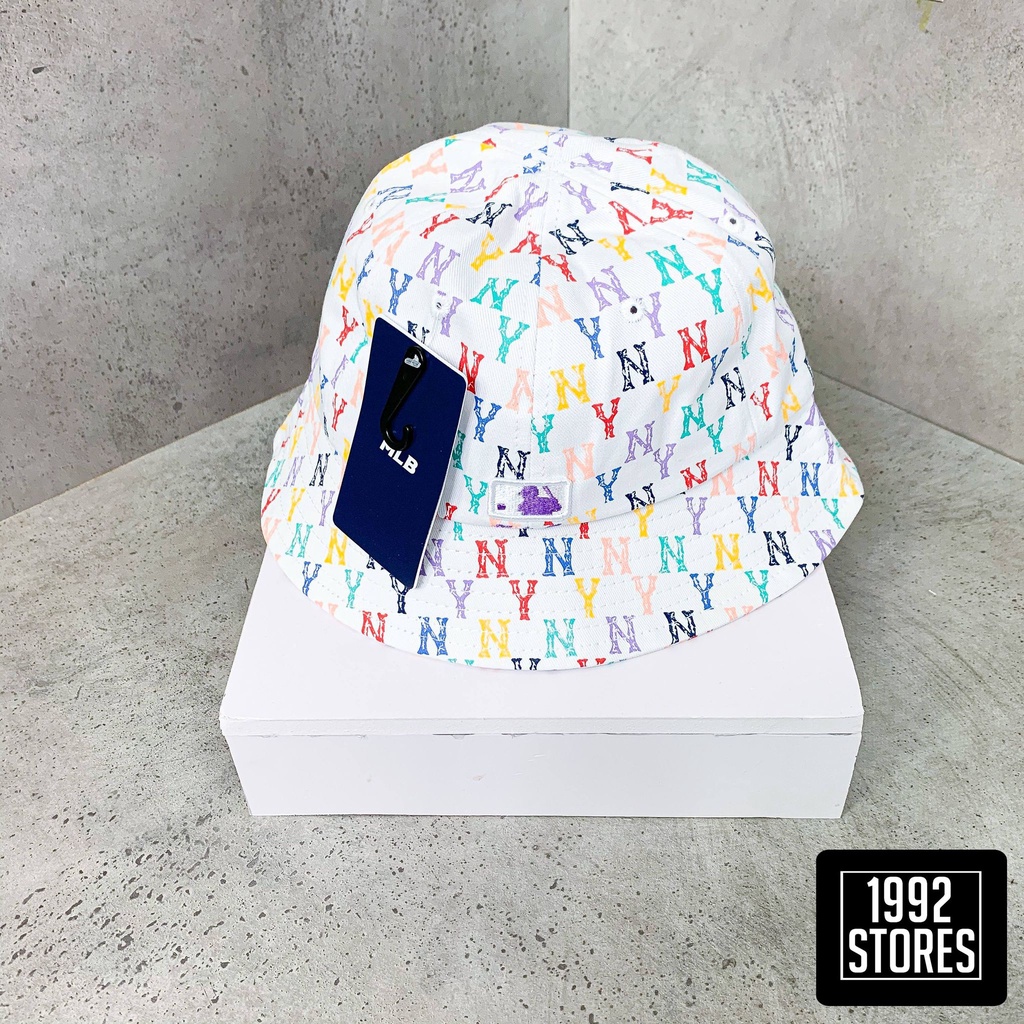 Mũ Nón Bucket NY Mlb Monogram 7 màu - Hàng Xuất Dư  - Chất vải kaki dày dặn