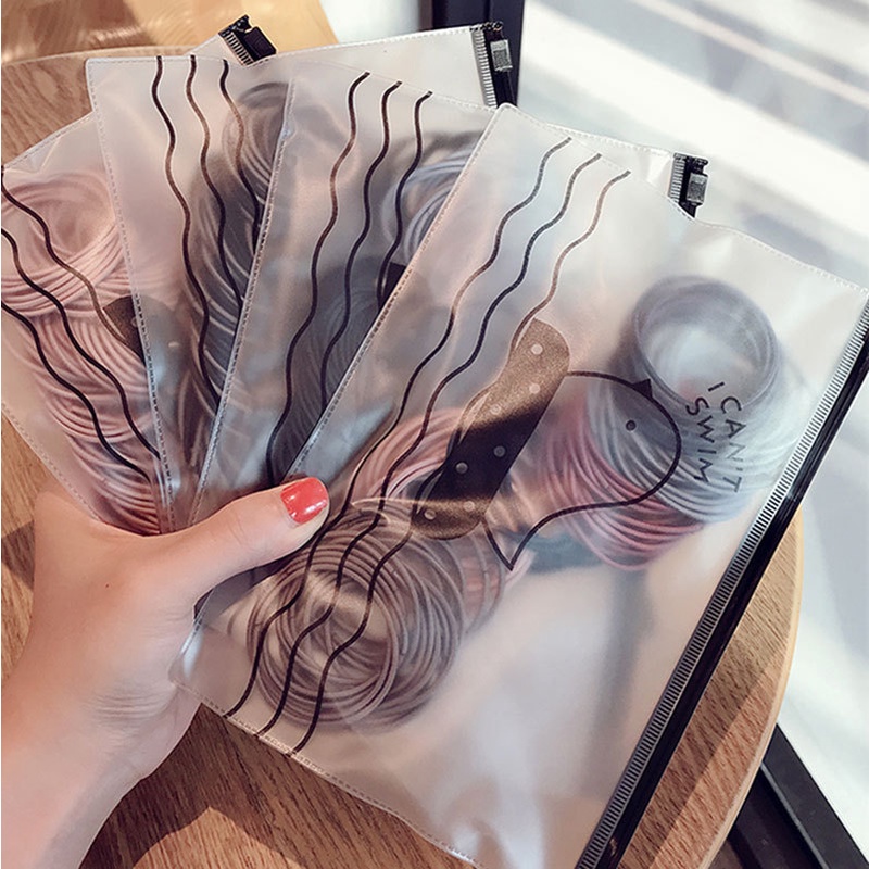 Combo 100 dây thun cột tóc kèm túi nhiều màu đơn giản giá rẻ dễ thương CB14