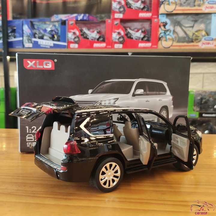 Xe mô hình hợp kim Lexus LX570 XLG tỉ lệ 1:24 màu đen