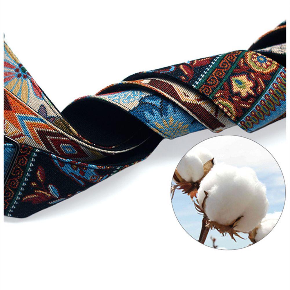 SUSANS Dây Đeo Đàn Guitar Bass Bằng Cotton Mềm Điều Chỉnh Được