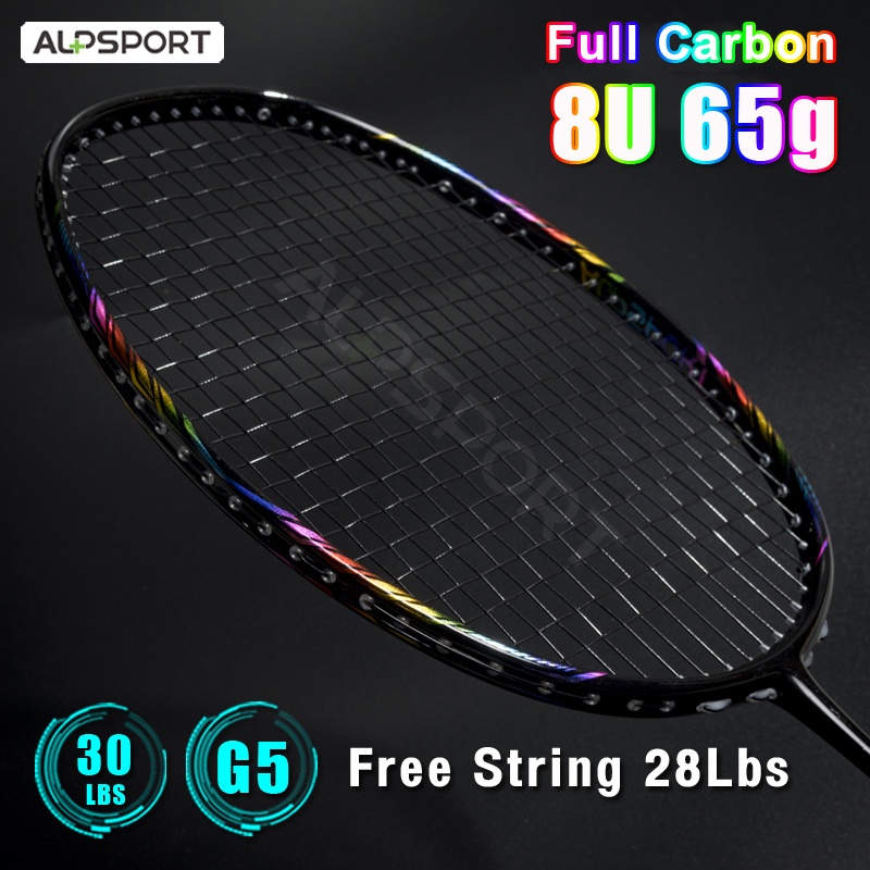 ALPSPORT Vợt Cầu Lông ALP BBQ2.0 8U G5 65g 100% Sợi Carbon Siêu Nhẹ