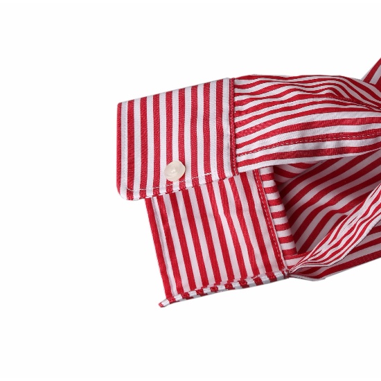 Phong cách mới Phong cách Nhật Bản Dạo phố chơi comme des garcons CDG Áo sơ mi dài tay sọc