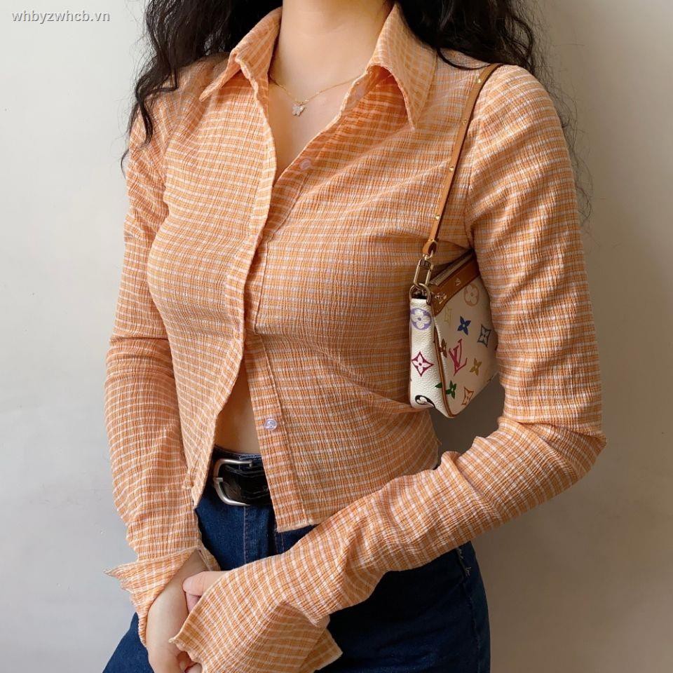 Áo Sơ Mi Dài Tay Họa Tiết Ca Rô Phong Cách Cổ Điển Dành Cho Nữ 8090 | BigBuy360 - bigbuy360.vn