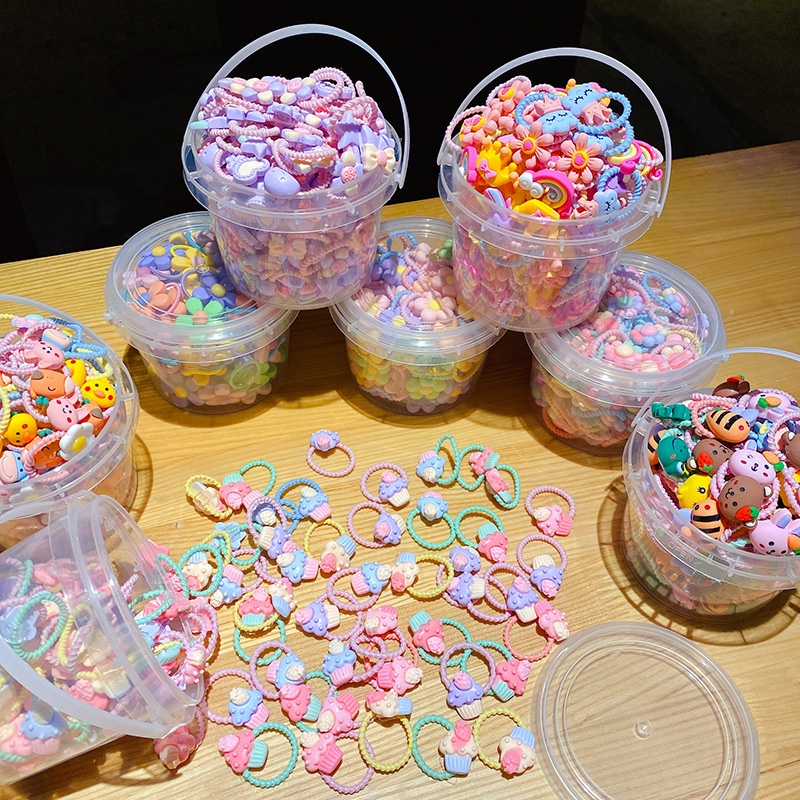 GG Xô 50 Dây Buộc Tóc Co Giãn Phong Cách Hàn Quốc 2022 Cho Bé Gái Giao Ngẫu Nhiên - Dumi Shop