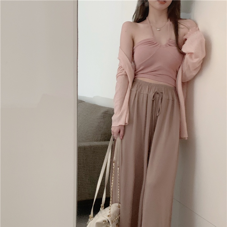 Đầm Hai Dây Dáng Ngắn Thời Trang Mùa Hè Phong Cách Hàn Quốc Cho Nữ