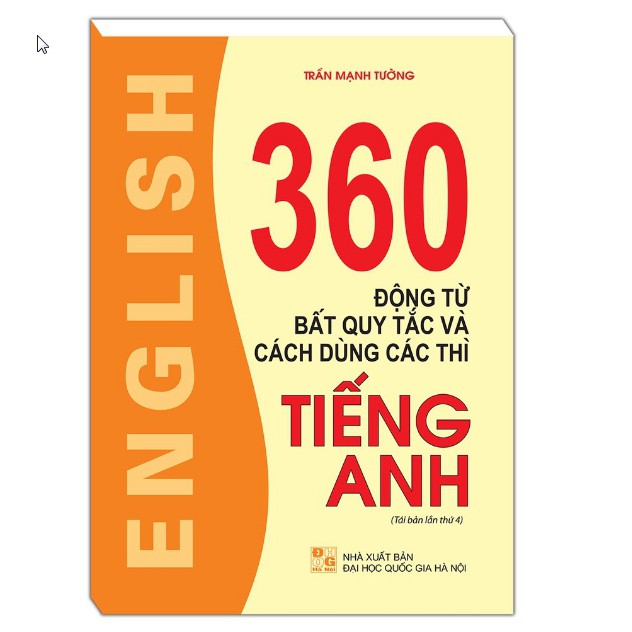 Sách - 360 động từ bất quy tắc (tái bản 04)