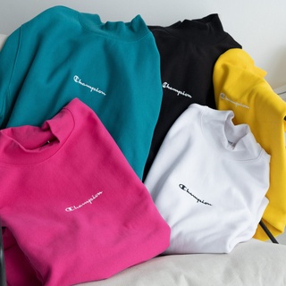 [2022 RESTOCK] Áo sweater nỉ cổ lọ unisex Champion UO Exclusive Script Logo thêu S7845-003 / 550841