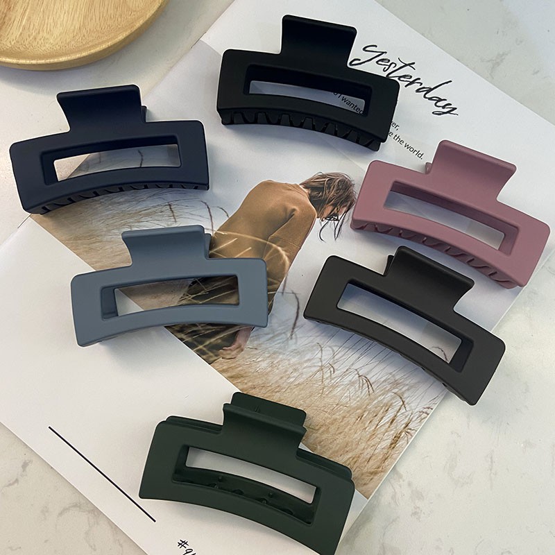 Kẹp Tóc Hình Chữ Nhật Cỡ Lớn Phong Cách Hàn Quốc Hairclips