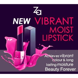 Son Màu Lâu Phai Za Vibrant Moist Lipstick RS405 3.5g