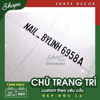 [ ảnh thật của shop ] Mica đen dán tường dán nổi trang trí [ Làm theo yêu cầu ]