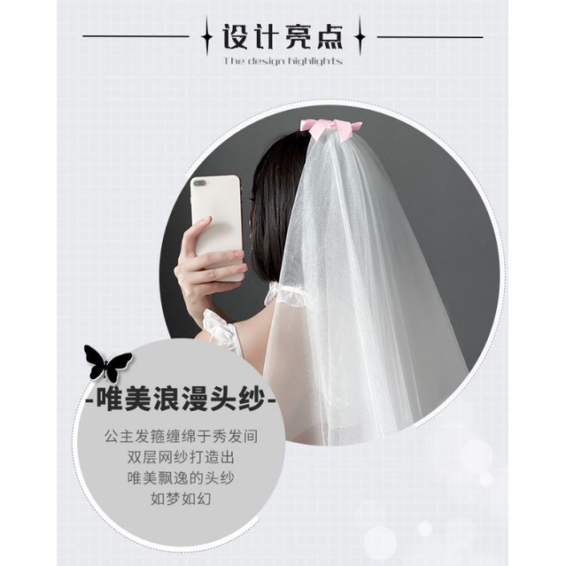 Cosplay cô dâu hồng kèm khăn voăn - bodysuit hoá trang sexy gợi cảm | BigBuy360 - bigbuy360.vn