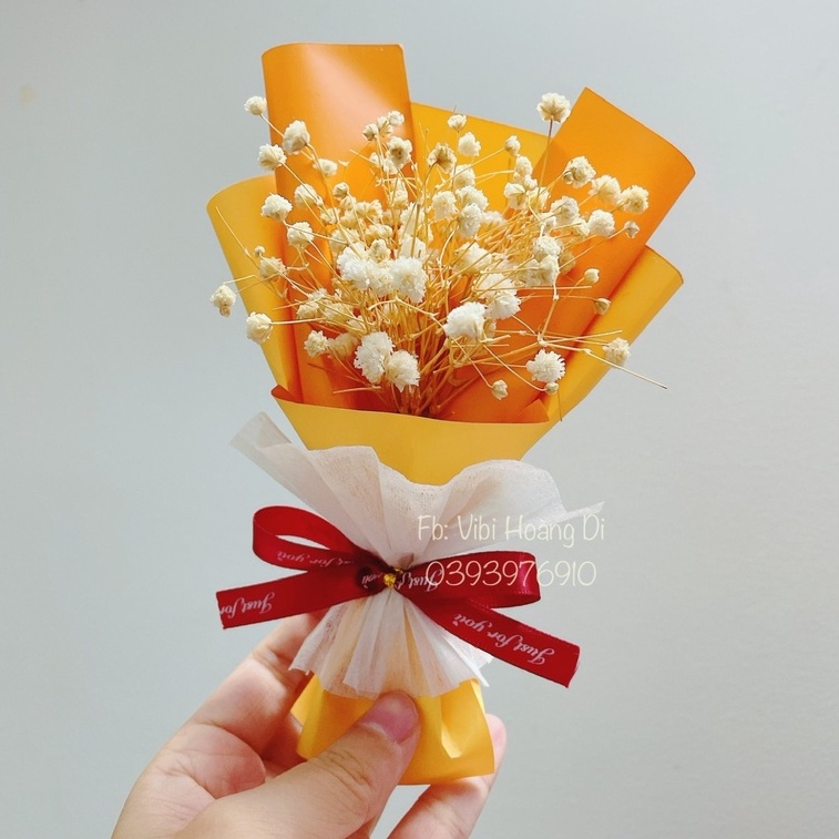 🌼🌼Bó hoa bông bi mini dễ thương 🌼🌼