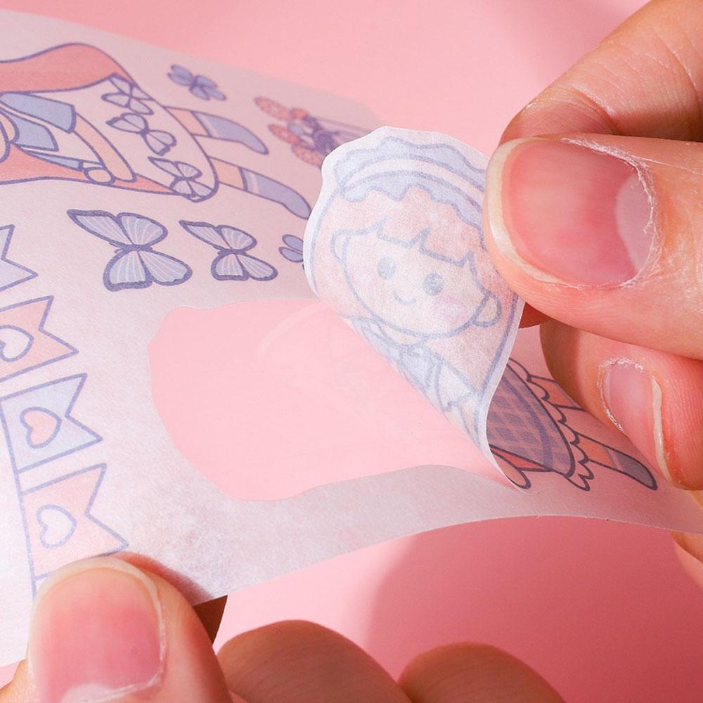 Hộp 100 Miếng Dán Chống Thấm Nước Hình Động Vật / Hoa / Thỏ / Gấu Dễ Thương Dùng Trang Trí