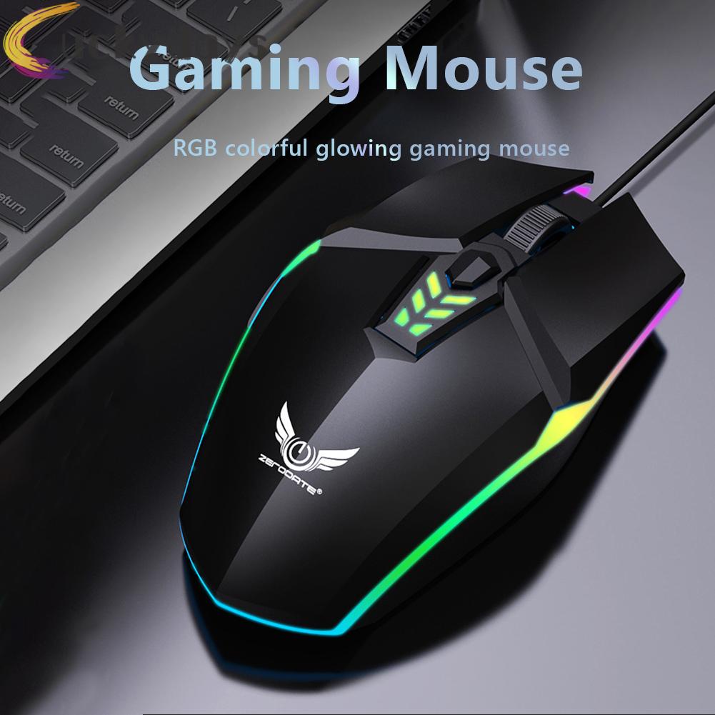 LUCKYDAYS ZERODATE G1 RGB Wired Gaming Mouse Optical Mice for Laptop Desktop Computer