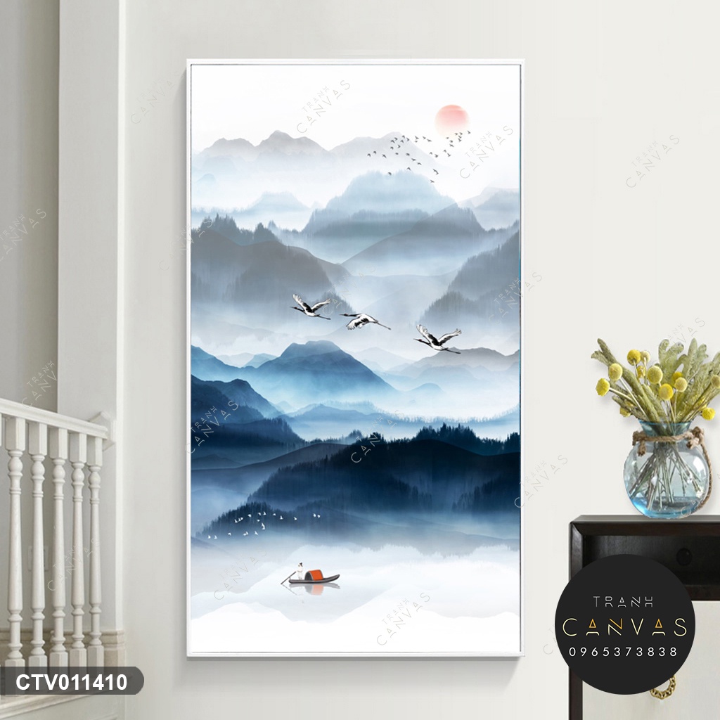 Tranh Canvas Trừu Tượng khổ dọc