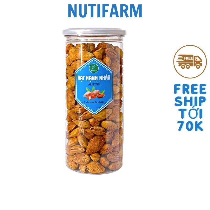 Hạnh nhân rang bơ vỏ mỏng 500gr loại 1 nhập khẩu thơm ngon hảo hạng NutiFarm