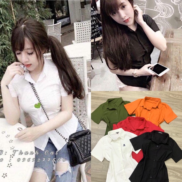 [ FREESHIP đơn 50k ] ÁO SƠ MI NỮ CO GIÃN