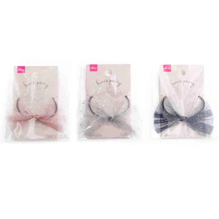 Daiso Cột Tóc dạng Ruy băng vải Tulle