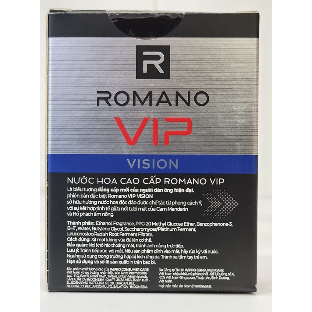 Nước Hoa Cao Cấp Romano Vip Vision 50ml