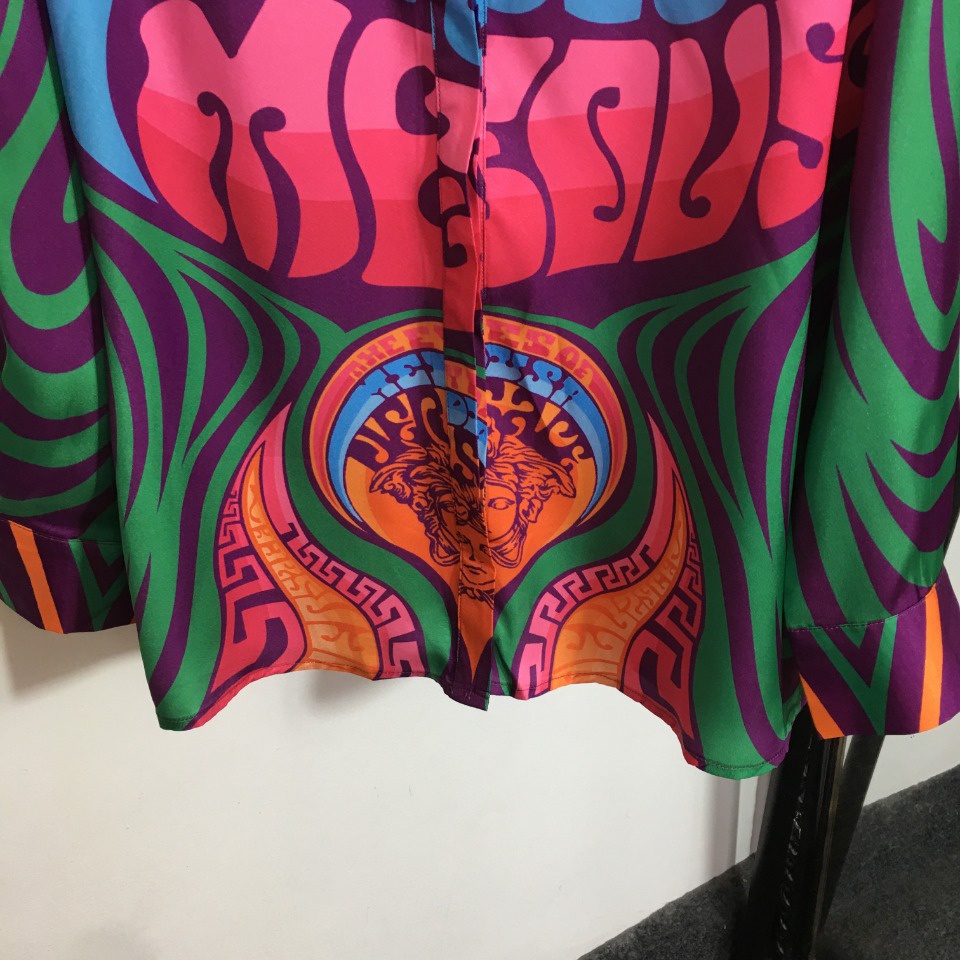 Áo sơ mi nữ thời trang cao cấp Versace phong cách cá tính, thời thượng