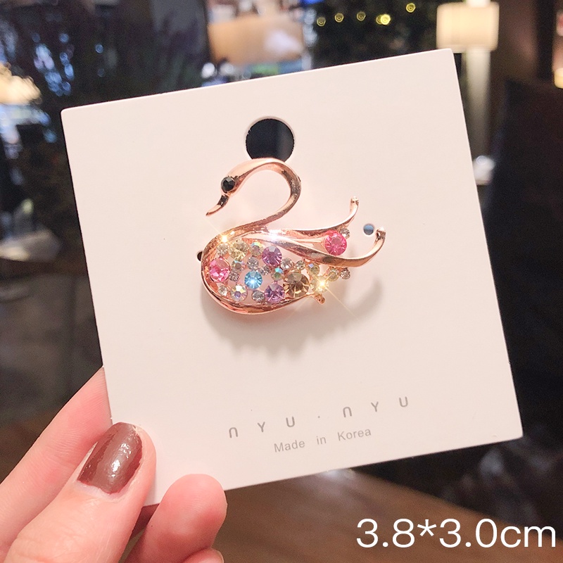 Ghim cài áo hình hoa đính đá và ngọc trai nhân tạo dễ thương tùy chọn